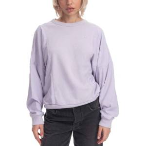 Adidas Originals Embroidered Logo Crew Neck Sweatshirt Purple