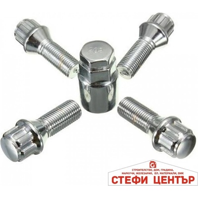 Paolo Секретни болтове за джанти - (14мм х 1.25мм, l32мм) конус (18320)