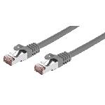 C-Tech Кабел C-TECH CB-PP6F-1 patchcord Cat6, FTP, сив, 1 м (CB-PP6F-1)