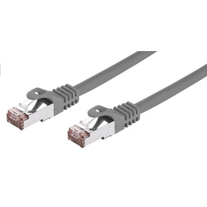C-Tech Кабел C-TECH CB-PP6F-1 patchcord Cat6, FTP, сив, 1 м (CB-PP6F-1)