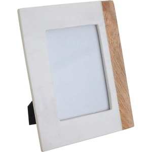 Premier Housewares Каменна рамка в бял и естествен цвят 20x25 cm Sena - Premier Housewares (2300913)