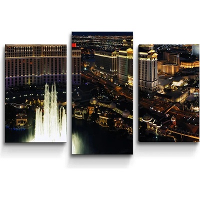 Sablio Obraz - 3-dílný Las Vegas - 75x50 cm