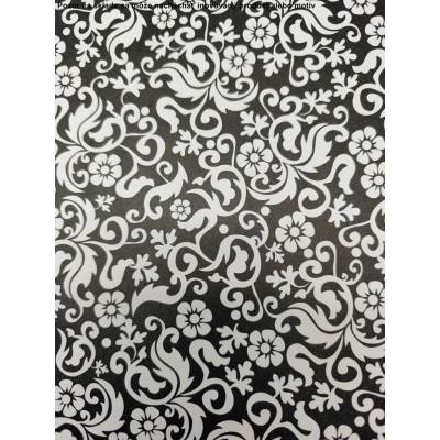 Samolepiaca tapeta 45cm čiernobiely kvet 1564-85 1m