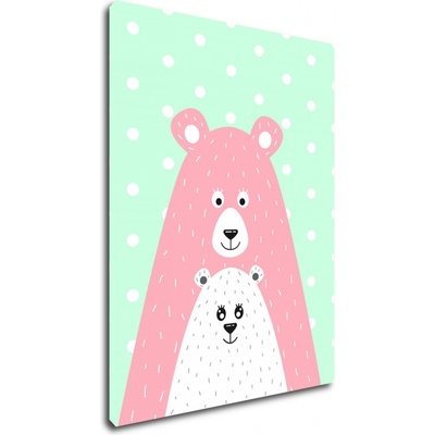 Impresi Obraz Pink blue bear - 30 x 40 cm