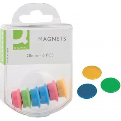 Q Connect Magnety 20mm mix farieb 6 ks