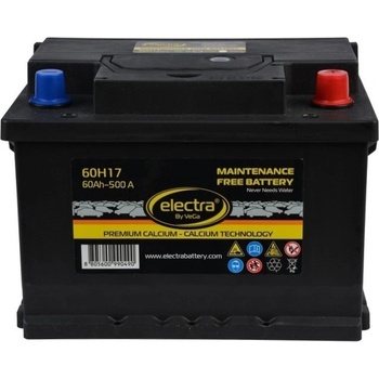 Electra 60Ah 500A right+ (EL 60H17)