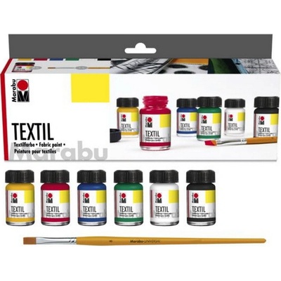 Marabu Farby na Textil sada 6 x 15 ml