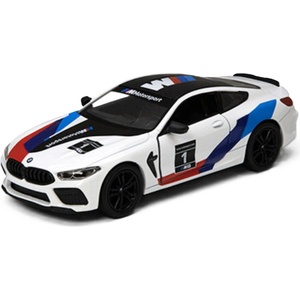 Kinsmart Метална количка Kinsmart Livery Edition - BMW M8 Competition Coupe, 1: 38, бяла (55124)
