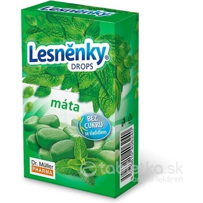 Dr.Müller lesněnky drops máta bez cukru 38 g