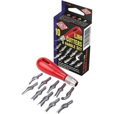 ESSDEE Lino Cutters & Handle Set Комплект за графични техники (L10S)