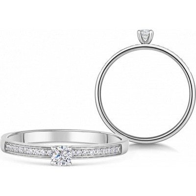 Sofia Diamonds zlatý zásnubní prsten s diamantem BDRB00214WG