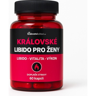Královské Libido pro ženy, Maca 600 mg + Ženšen 100 mg, 60 kapsúl