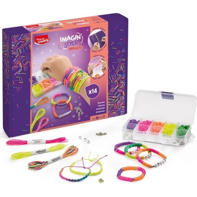 MAPED Kreativní sada MAPED Imagin' Style Bracelets Neon - Náramky