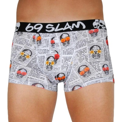 69slam Мъжки боксерки 69SLAM hip newspaper 69slam | Byal Mnogotsveten | МЪЖЕ | XXL