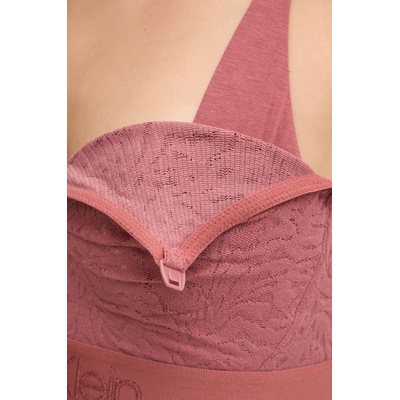 Calvin Klein Underwear Сутиен за кърмене Calvin Klein Underwear в червено от дантела с изчистен дизайн 000QF7343E (000QF7343E)