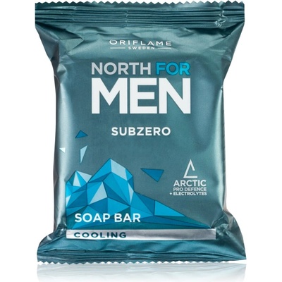 Oriflame North for Men Subzero почистващ твърд сапун 100 гр