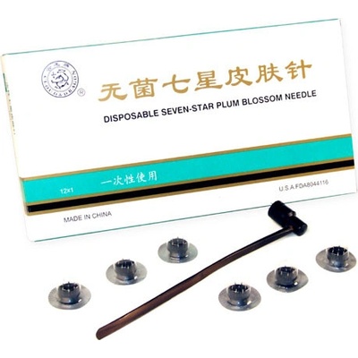 Cloud dragon akupunkturní kladívko švestkový květ 12 ks