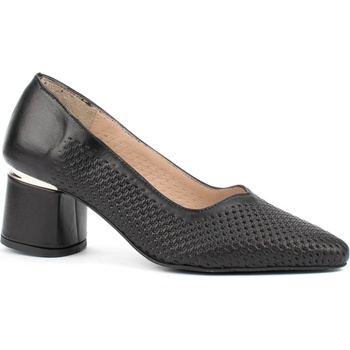 Дамски обувки от естествена кожа с перфорация