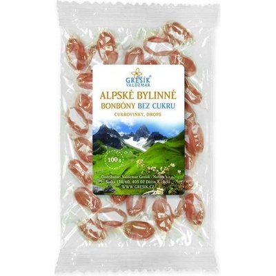 Grešík Alpské bylinné bez cukru 100 g