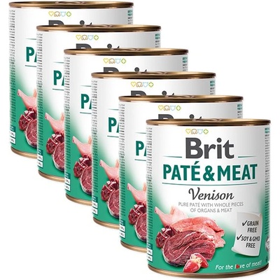 Brit Консерва Brit Paté & Meat Venison 6 x 800 г