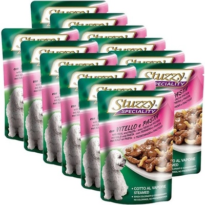 Stuzzy Speciality Dog teľacie s cestovinou 12 x 100 g