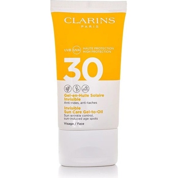 Clarins pleťový gelový olej na opalování SPF30 (Invisible Sun Care Gel-to-Oil) 50 ml