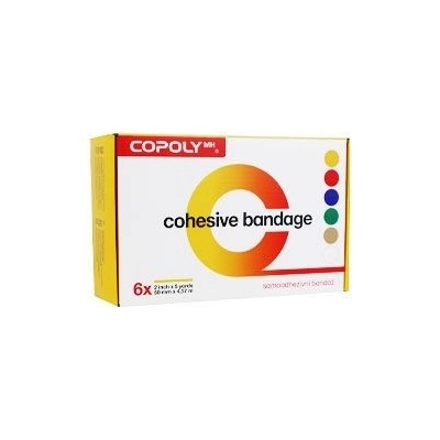 CoPoly Obinadlo elast. 5 cm x 4,5 m MIX NEON 6 ks