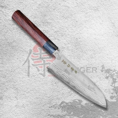 Kanetsune Seki Kitasho nôž Santoku 165 mm Blue Steel Zen-Bokashi-series