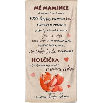Impar osuška 70 x 140 cm Mé mamince lišky