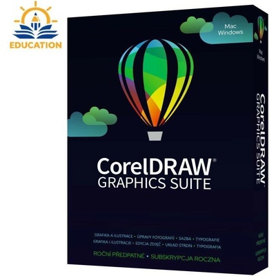 CorelDRAW Graphics Suite Education 365 dní pronájem licence 5 50 Windows/MAC LCCDGSSUBA12