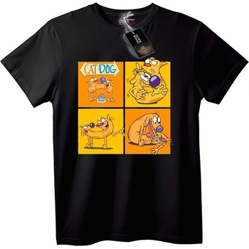 NOONEBRAND Тениска CatDog Анимация - M, White