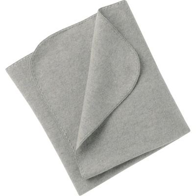 Engel Завивка Engel Baby Blanket with Seamless Edge Blanket - Hellgrau Melange - размер 80 x 100 cm (558-0191-0211)