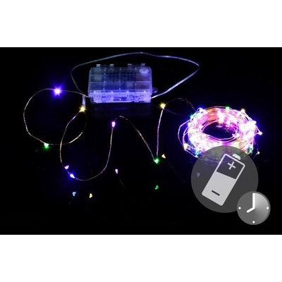 shumee LED osvetlenie medený drôt 100 LED farebné