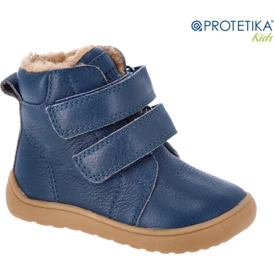 Protetika Chlapčenská zimná barefoot obuv DARYK NAVY PRO-tex modrá