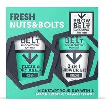 Below the Belt Grooming Fresh gel na intimní partie pro muže 75 ml + čisticí gel 3 v 1 na intimní partie 75 ml