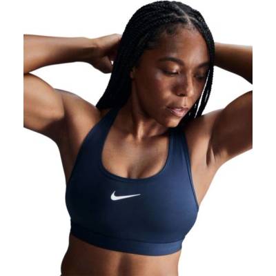 Nike Дамски сутиен Nike Swoosh Medium Support Non-Padded Sports - Син