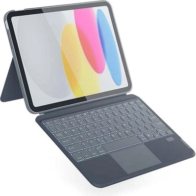 Epico klávesnice s pouzdrem Apple iPad 10.9 2022 QWERTY šedá 73711101300010