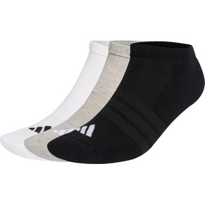 adidas Мъжки спортни чорапи adidas Cushioned Essential Low Cut 3-Pack Sports socks - Medium Grey Heather / White / Black - размер 40-42 (EU) (207-1482-0415)