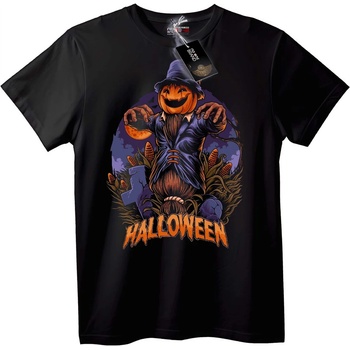 NOONEBRAND Тениска Halloween плашило с тиква - 2XL, Black