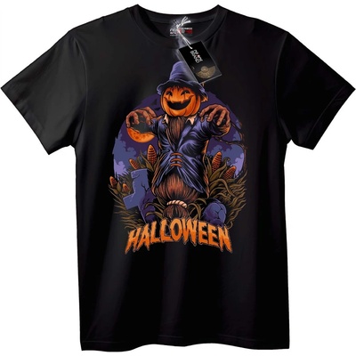 NOONEBRAND Тениска Halloween плашило с тиква - 2XL, Black