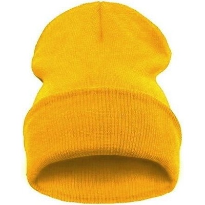 Blingstar čepice Beanie Blank Mustard žlutá