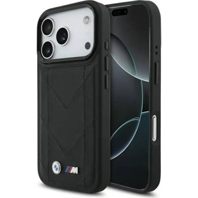 BMW M Quilted Logo MagSafe Case за iPhone 17 Pro - черен