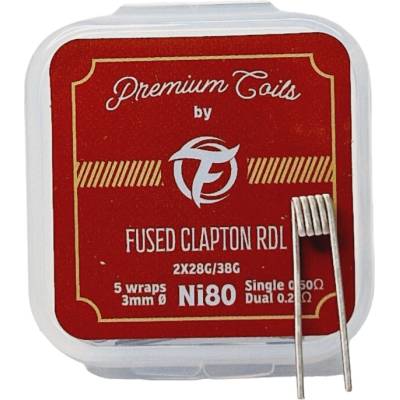 Fumytech predmotané špirálky Fused Clapton RDL Ni80 0.50 ohm 10 ks
