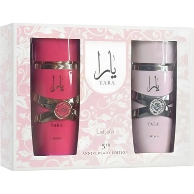 Комплект арабски парфюми за жени - Lattafa Yara + Yara Candy - 5th Anniversary Edition - 2 броя х 100 мл, EDP