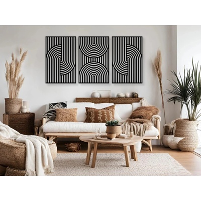 Drevený obraz na stenu - Boho - 75x38 Dekor: ANTRACIT 0164, BIELA 0101, ČIERNA 0190, DUB Bronze tmavý 090, DUB Sonoma 3025, DUB Zlatý 003, ORECH 0729, SIVÁ 0112, Rozmery: 135x67