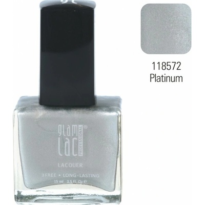 GlamLac Lak na nehty 118572 Platinum 15 ml