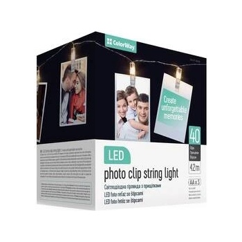 ColorWay LED fotokolíčky 40 ks 4,2 metru