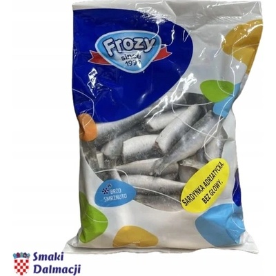Frozy Jadranské sardinky bez hlavy, zmrazené 1 kg – Zboží Dáma