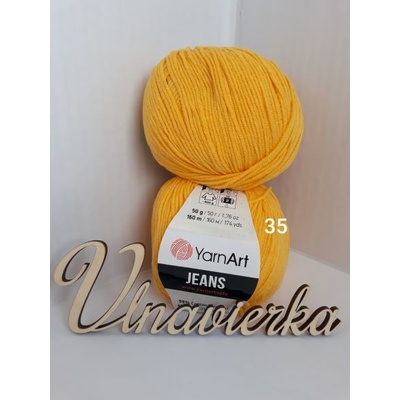 YarnArt Jeans 35 žltá