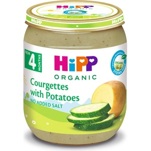 Hipp Био зеленчуково пюре Hipp - Тиквички с картофи, 125 g (4022)
